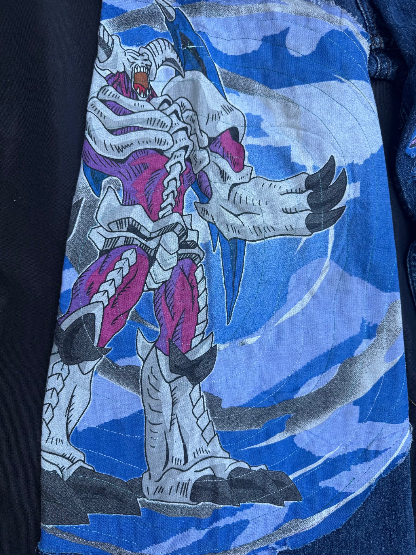 Yu-gi-oh the dark magician patch jeans