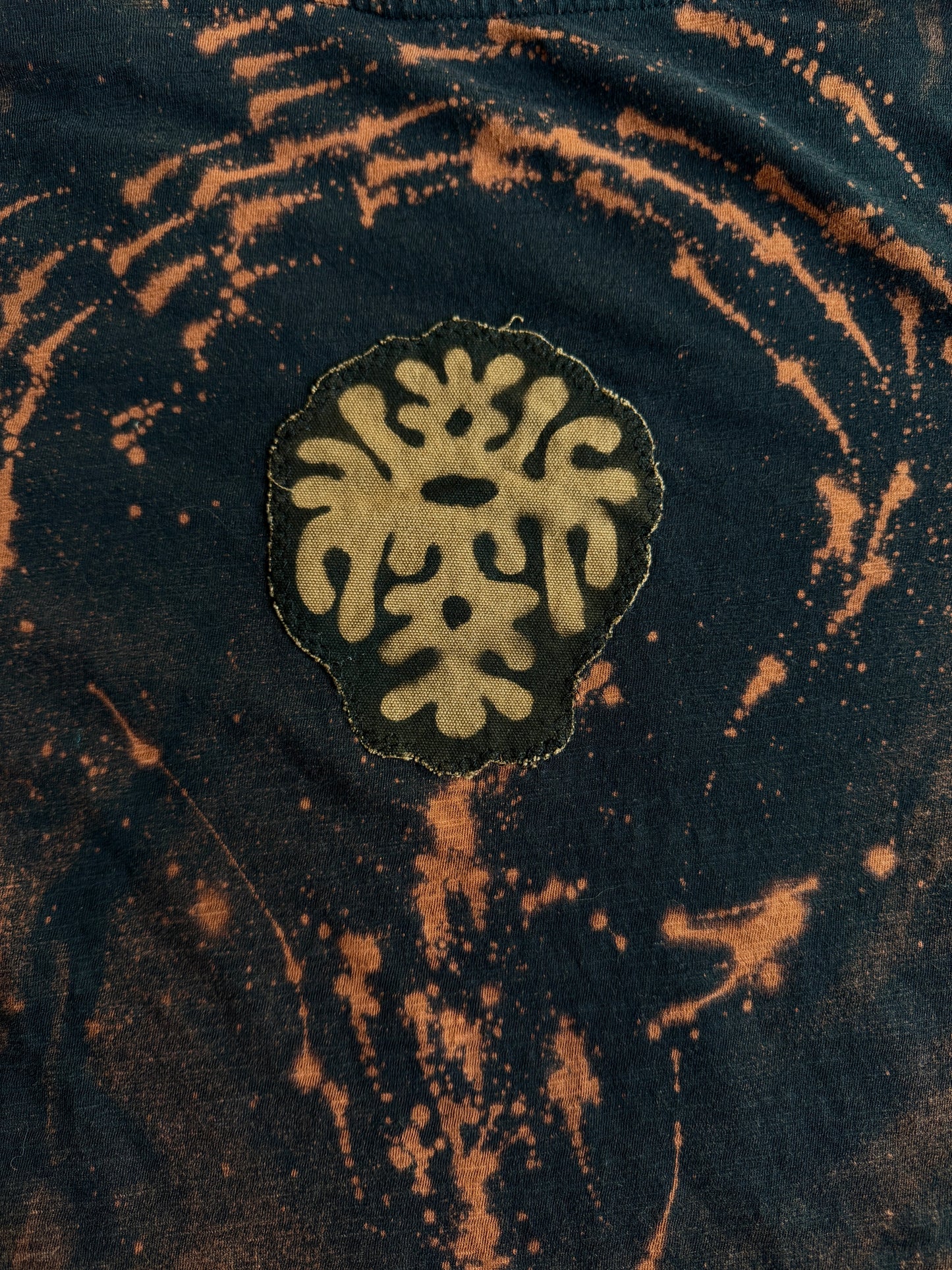 Butterfly bleach dyed long sleeve