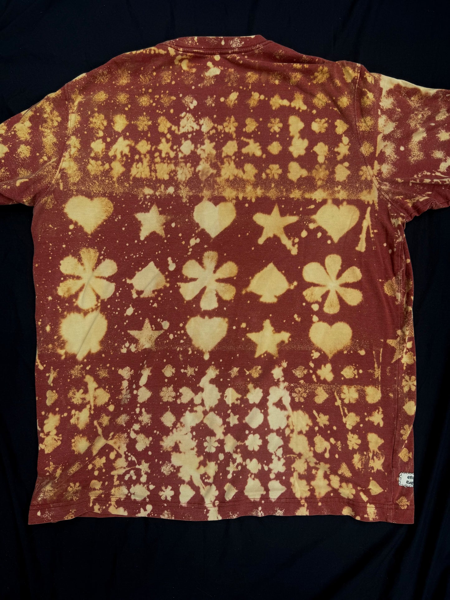 All seeing billy skull bleach dyed t shirt