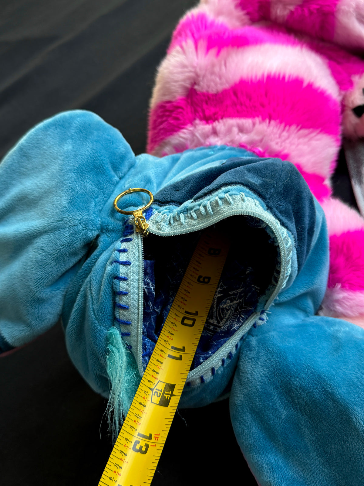 Stitch + Cheshire Cat hybrid side bag