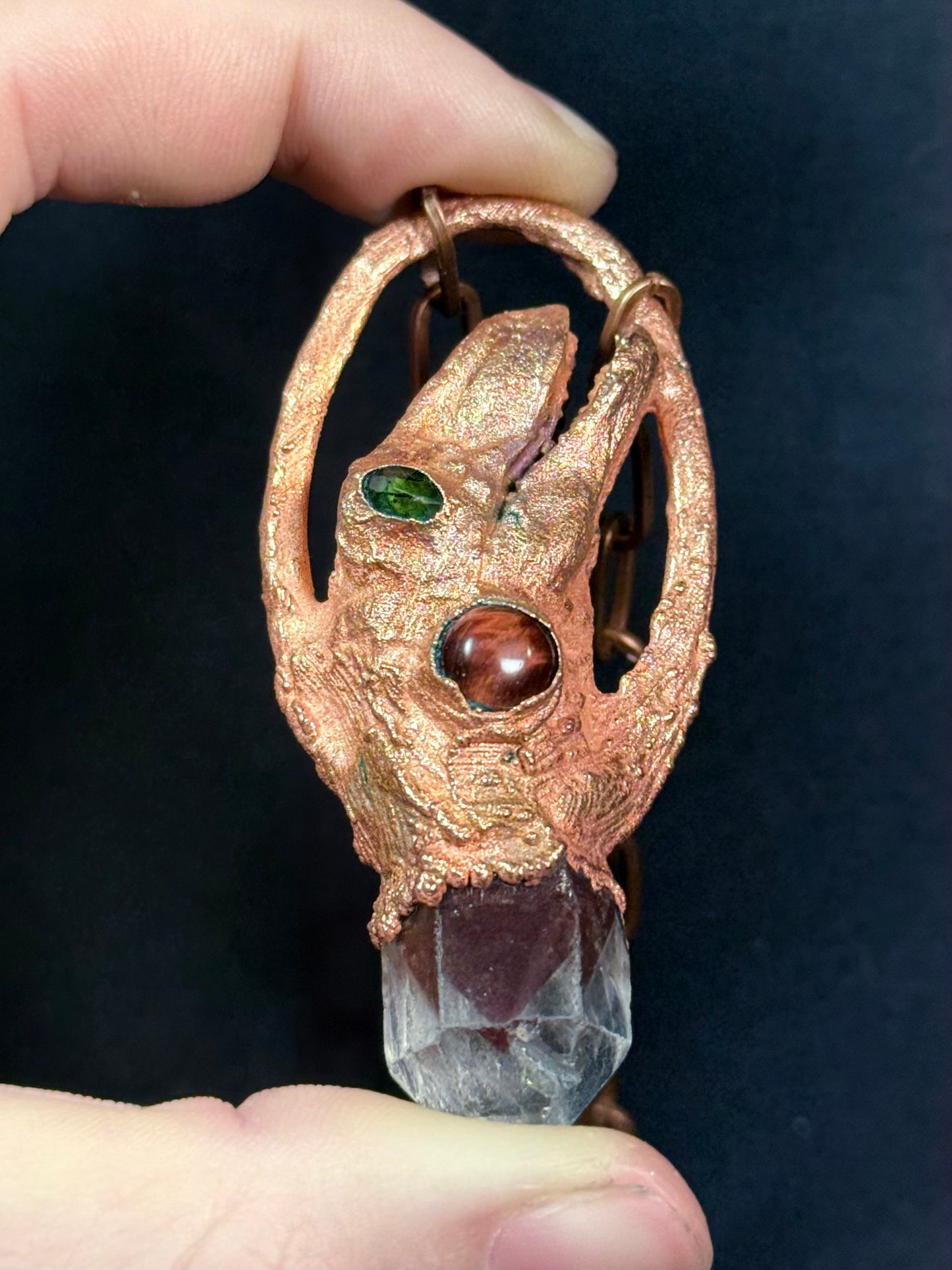 T-Rex head amulet