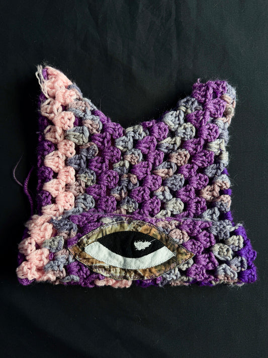 Crochet eyeball hat