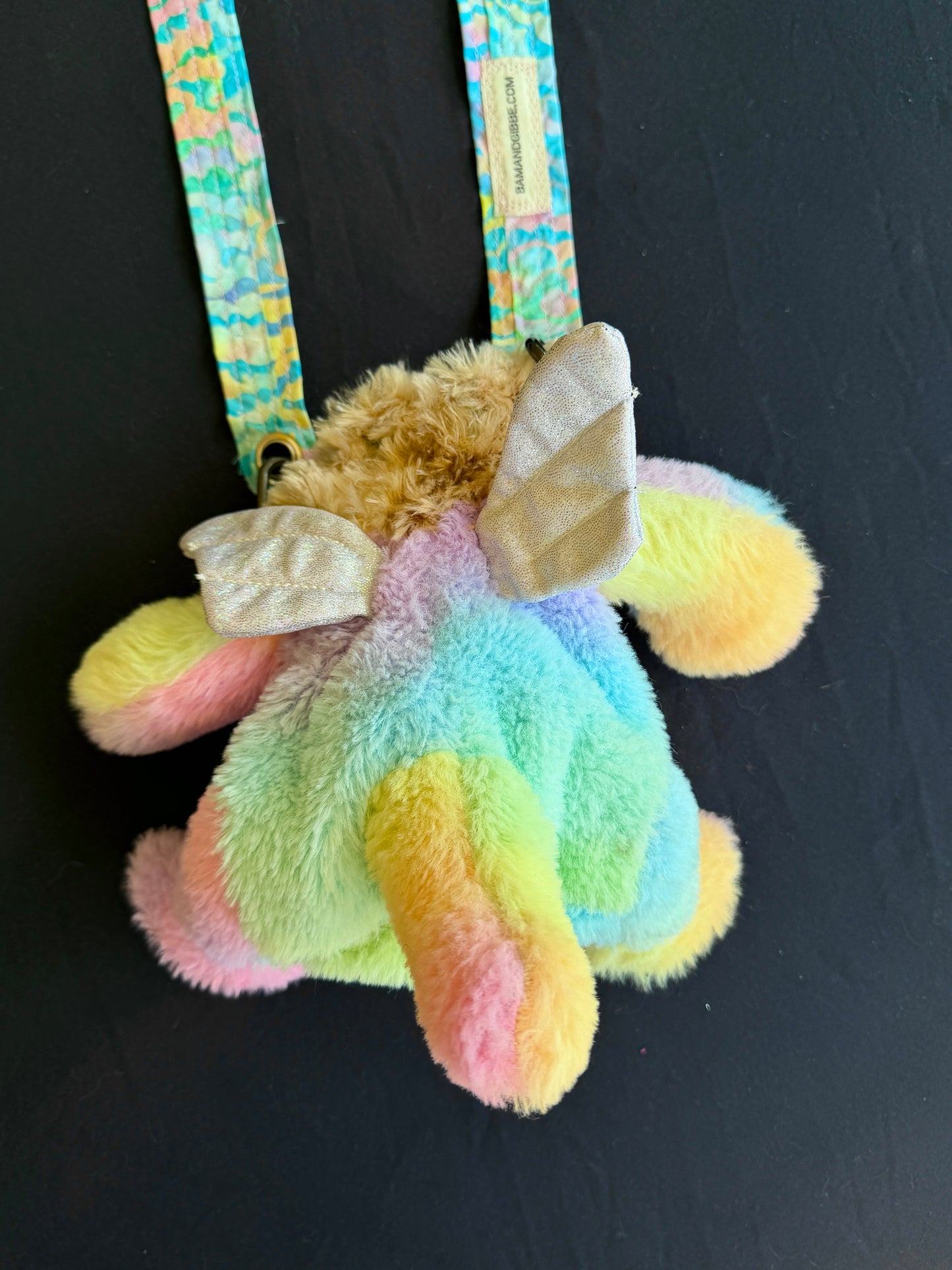 Monkey + rainbow dragon side bag