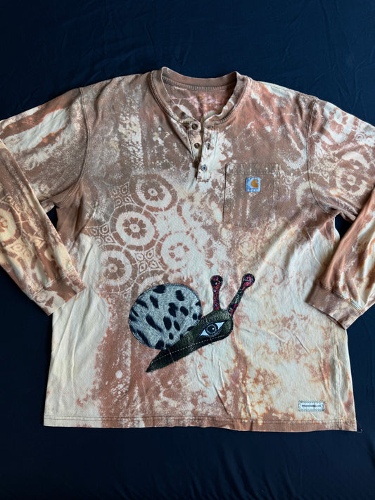 Snail carhartt bleach dyed long sleeve