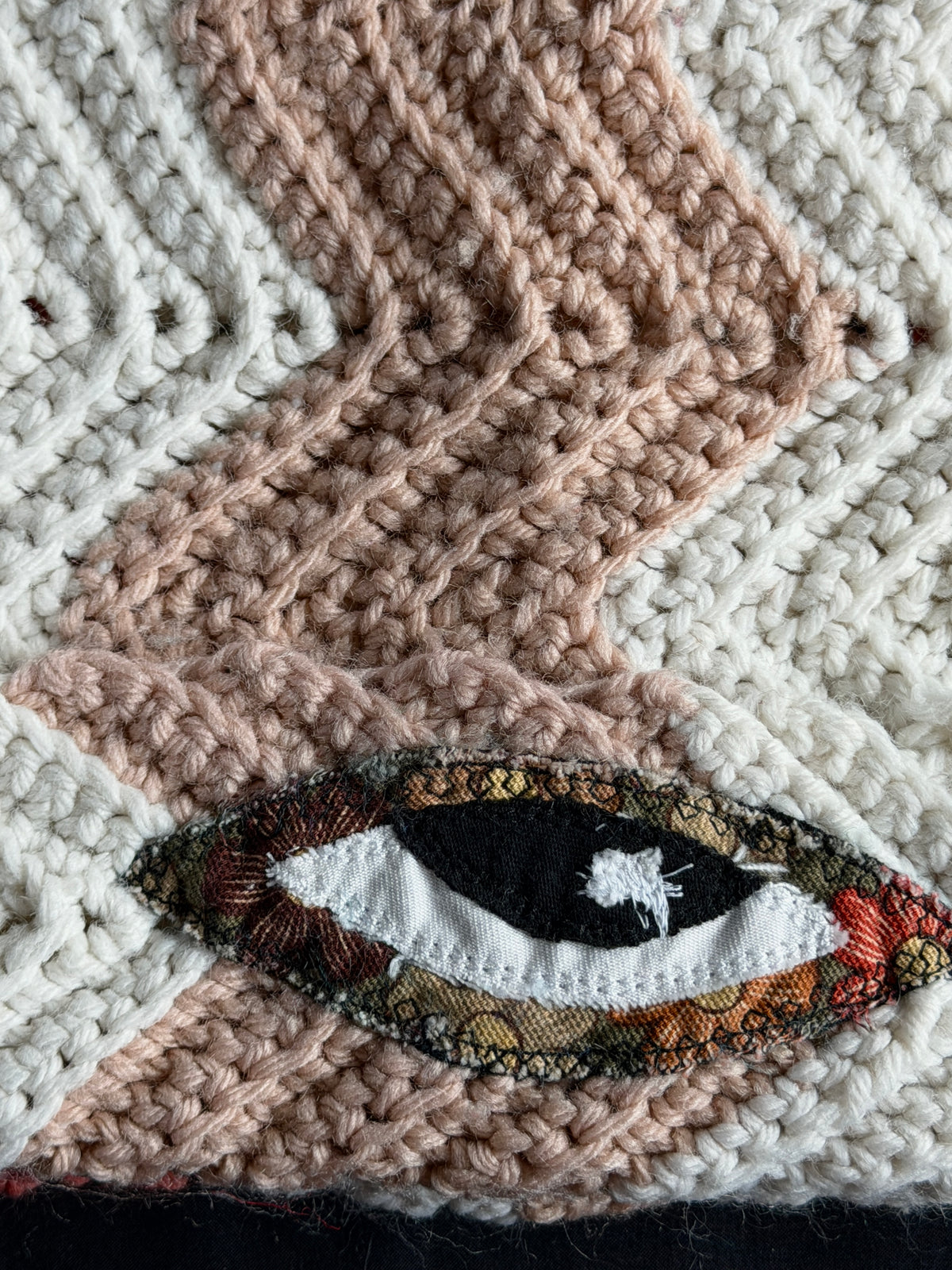Crochet eyeball hat
