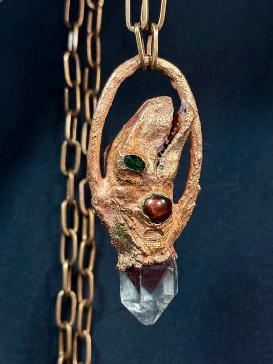 T-Rex head amulet