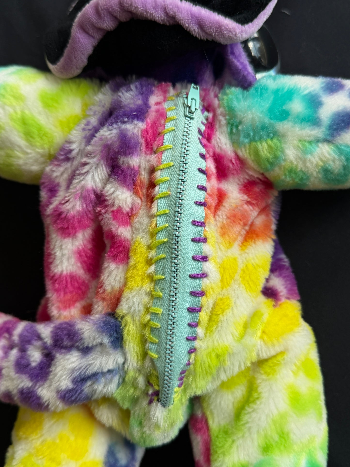 Pirate turtle + rainbow leopard hybrid side bag