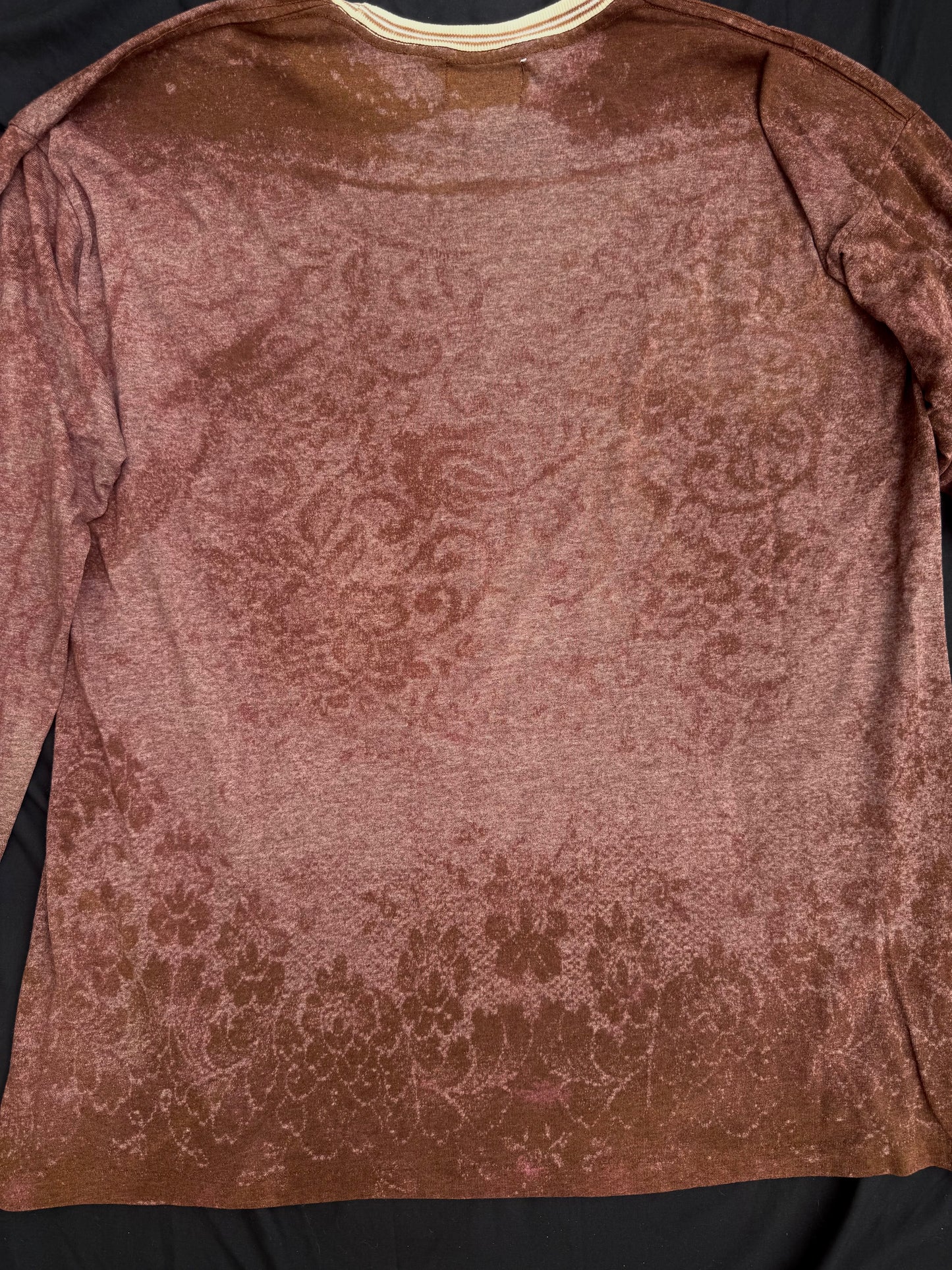 All seeing billy skull bleach dyed long sleeve