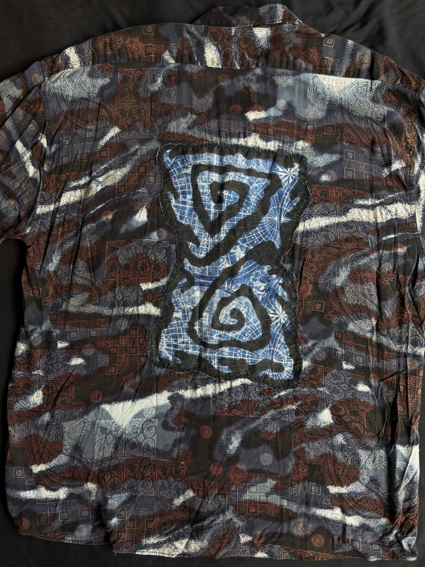 Stealie + shapes button up short sleeve