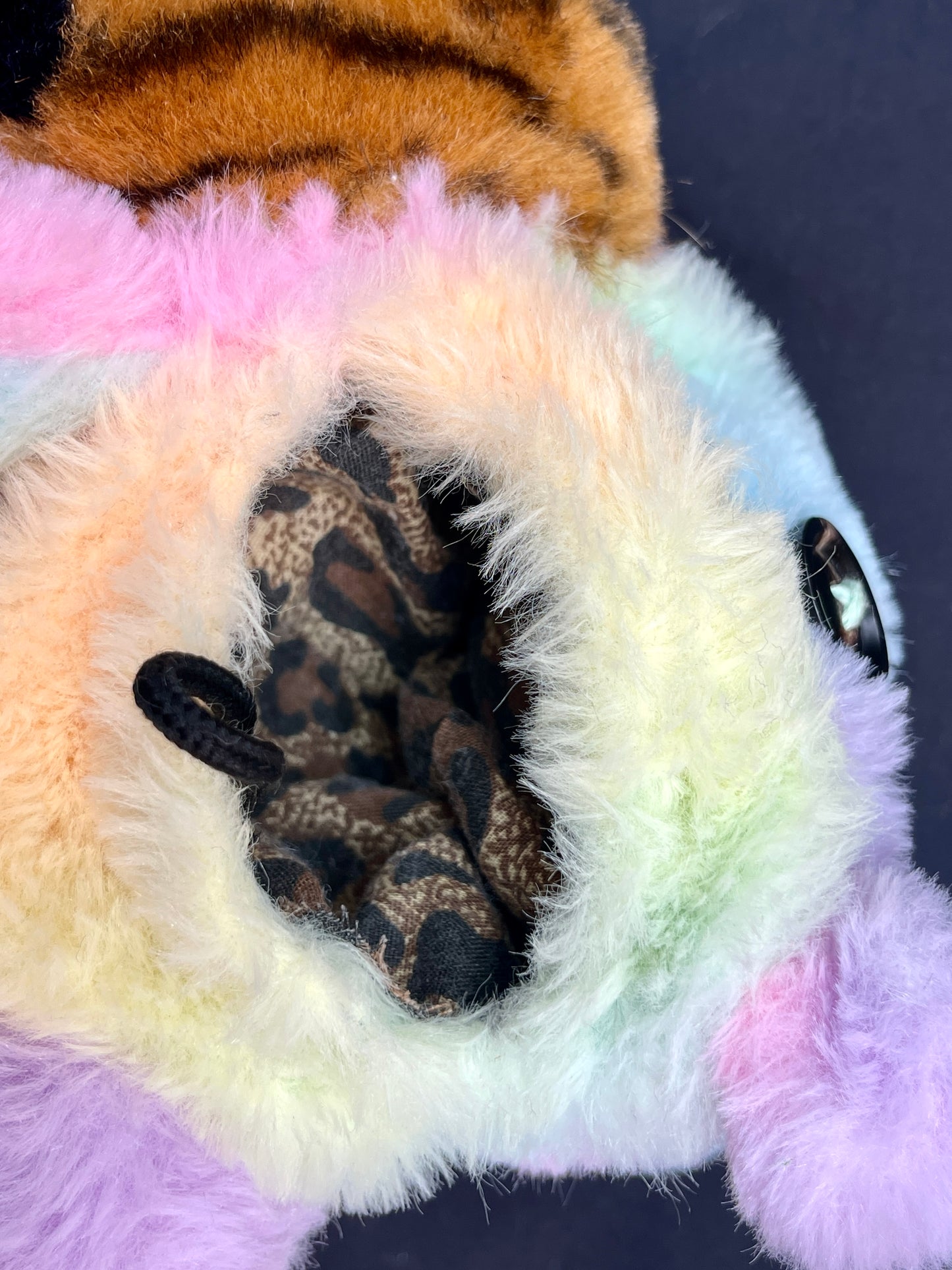 Tiger + rainbow bear side bag