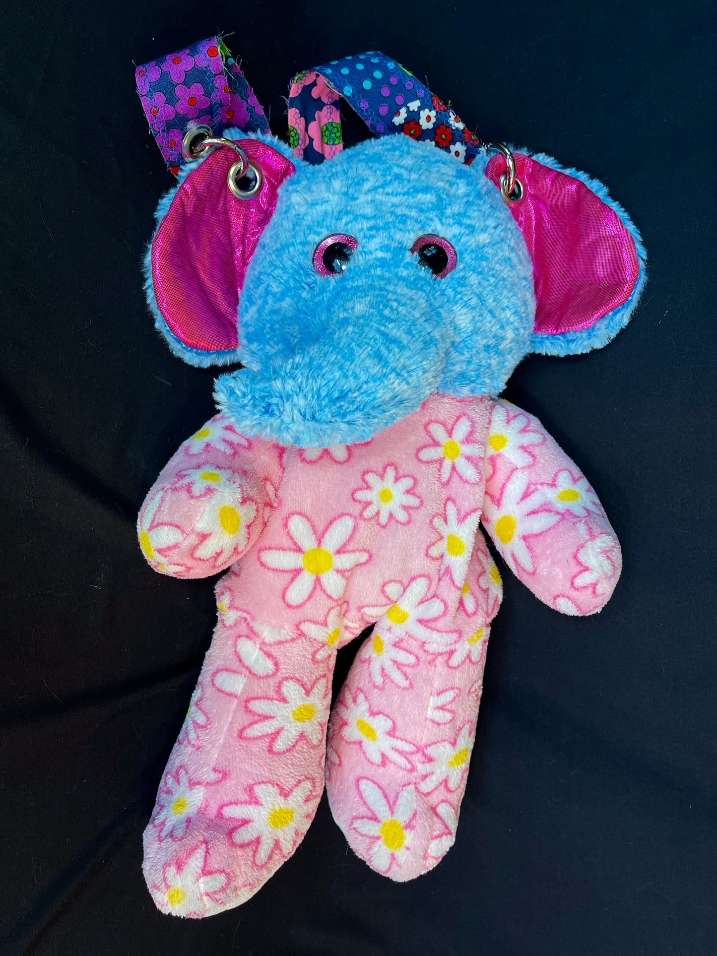 Elephant + flower bear backpack