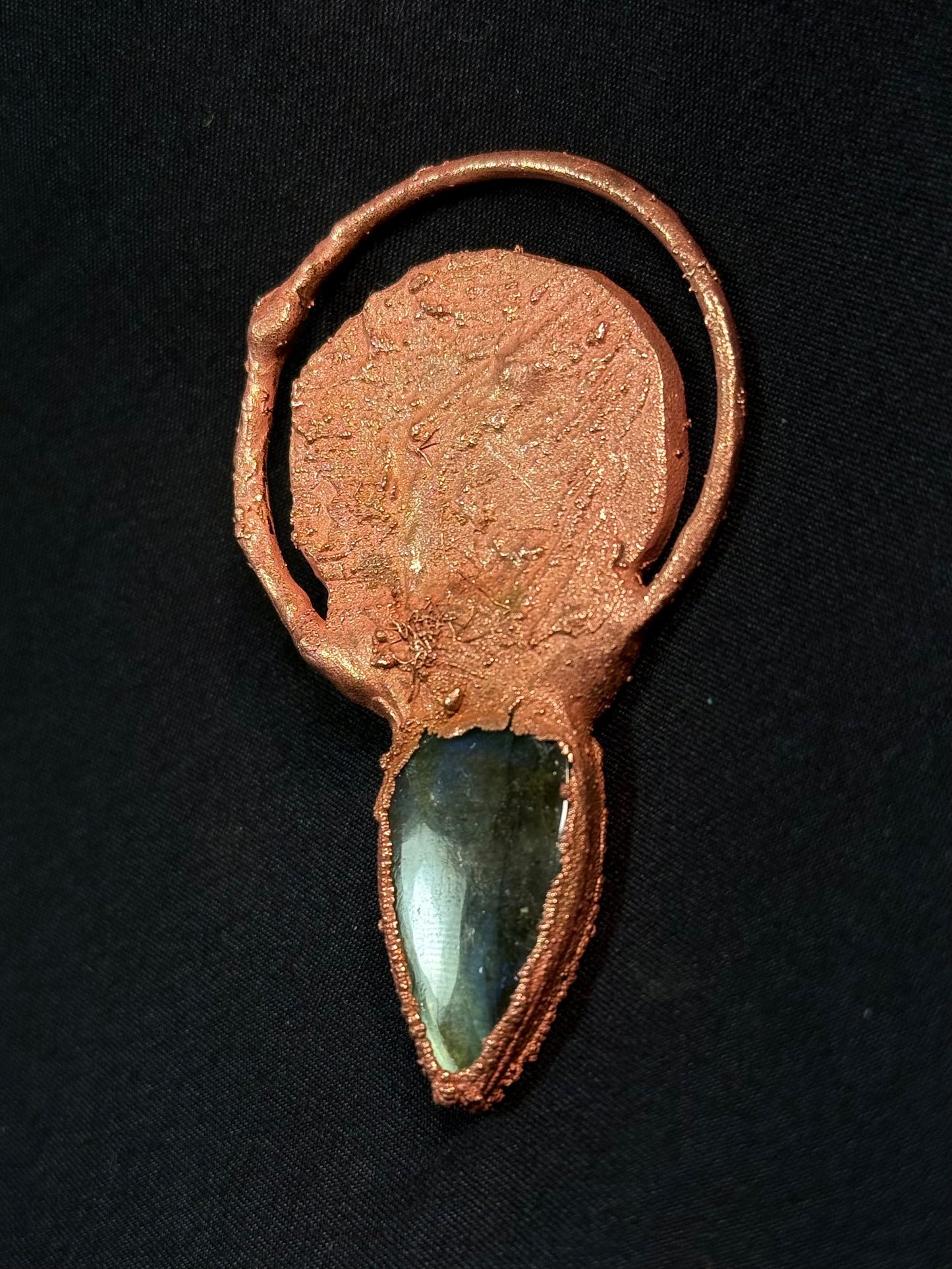 The sun and moon labradorite amulet