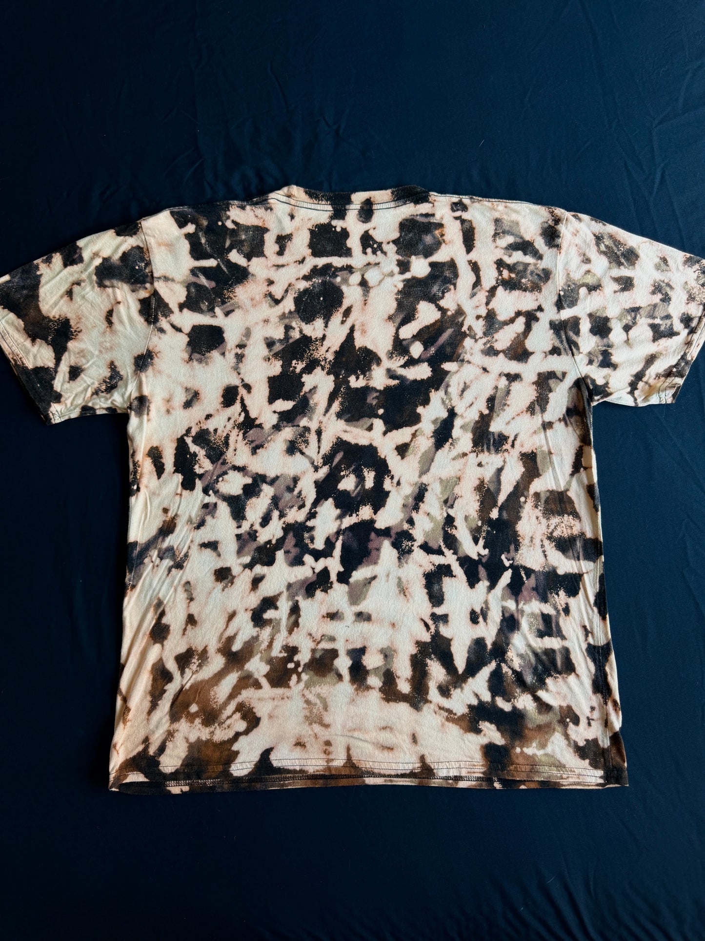 Stealie bleach dyed t-shirt