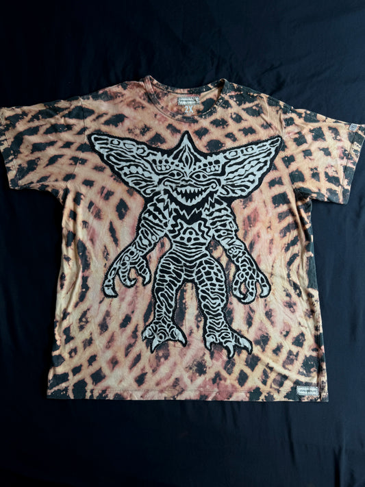 Gremlin bleach dyed t-shirt