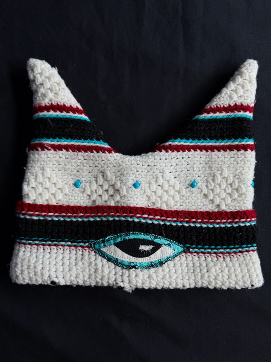 Crochet eyeball hat