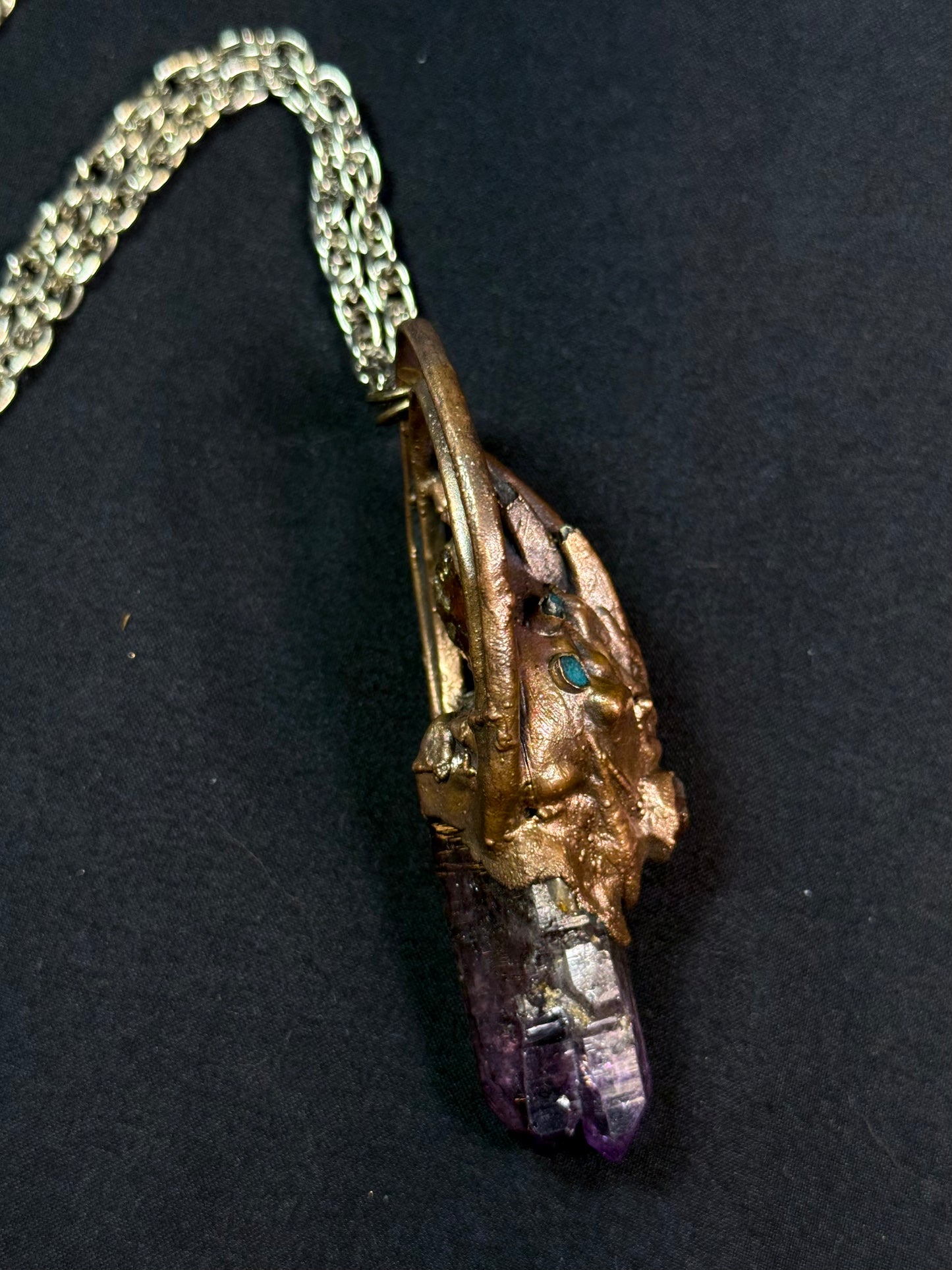 Amethyst warrior amulet