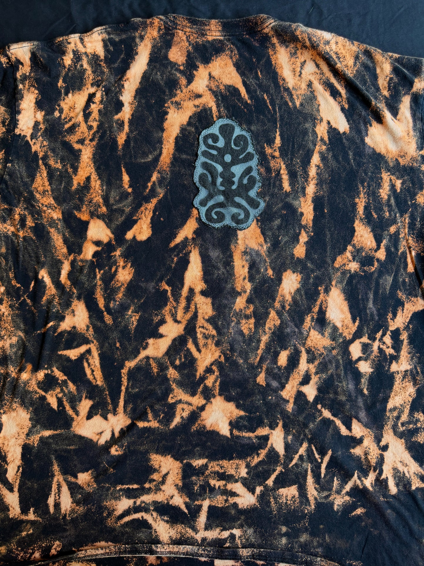 Moon goddess bleach dyed t-shirt