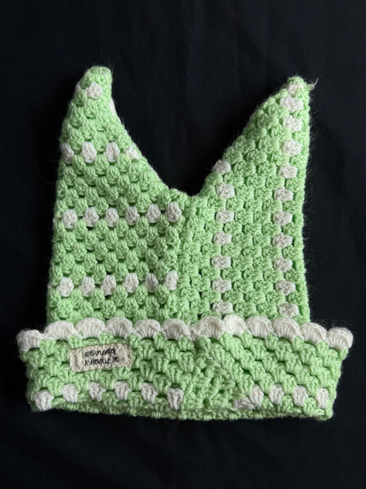 Crochet eyeball hat