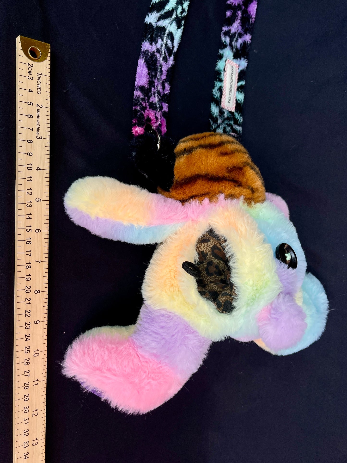 Tiger + rainbow bear side bag