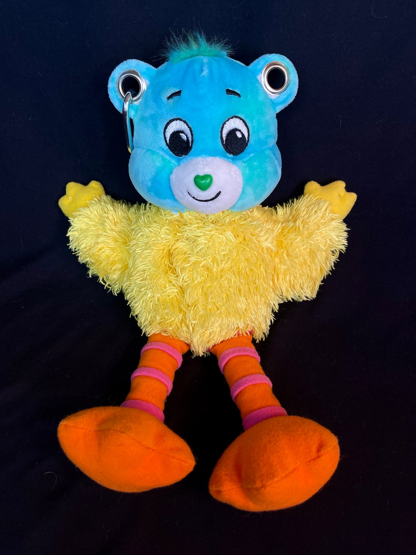Care bear + big bird keychain stash pouch