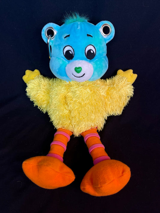Care bear + big bird keychain stash pouch
