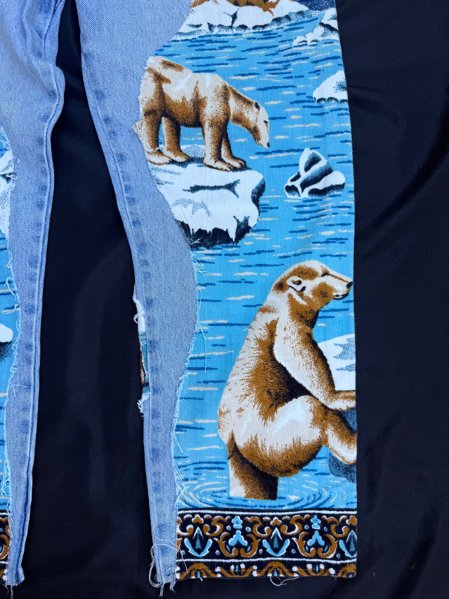 Polar bear vintage jeans