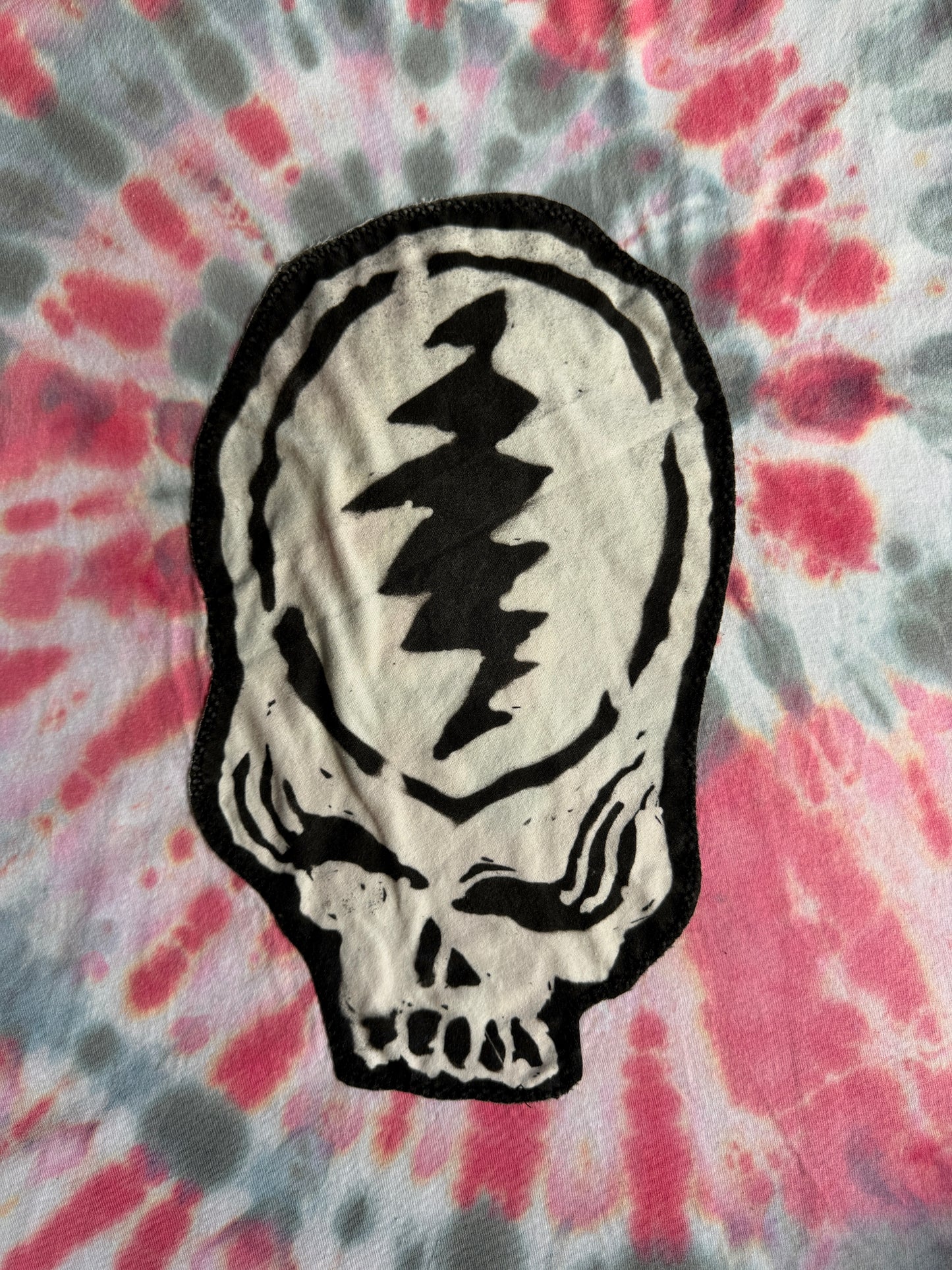 Stealie tie dyed t-shirt