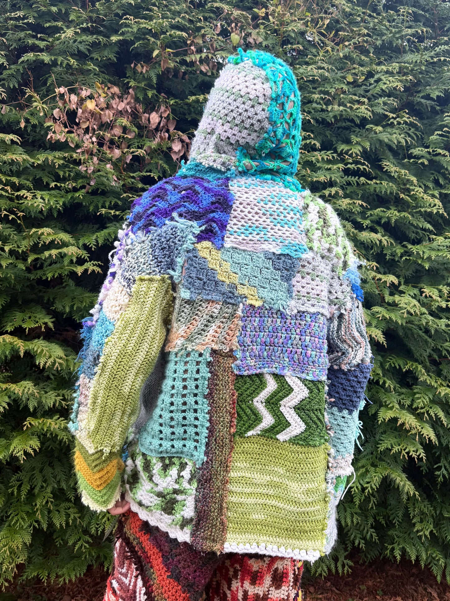 Swamp wizard crochet hoodie