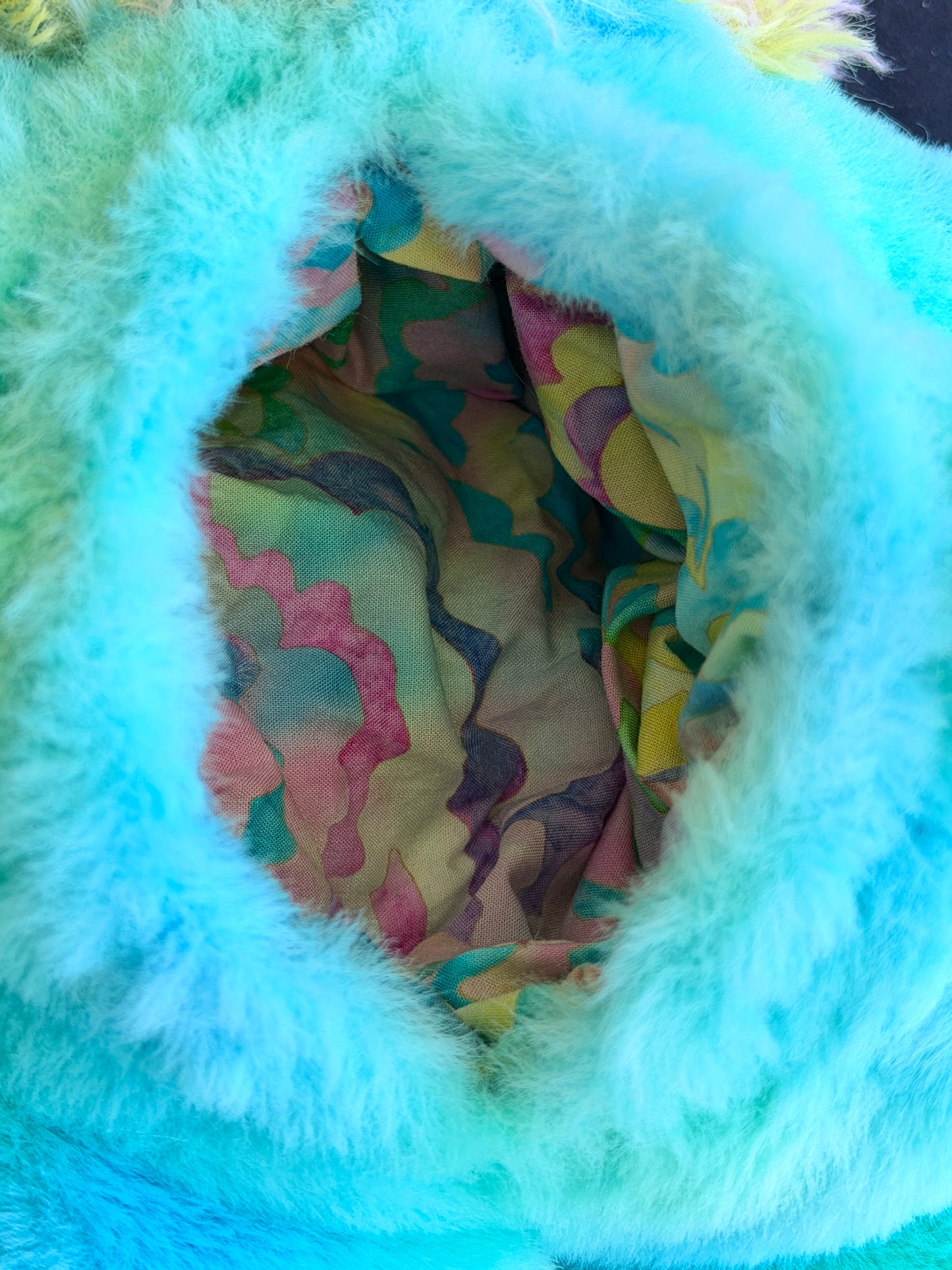 Llama + care bear hybrid side bag