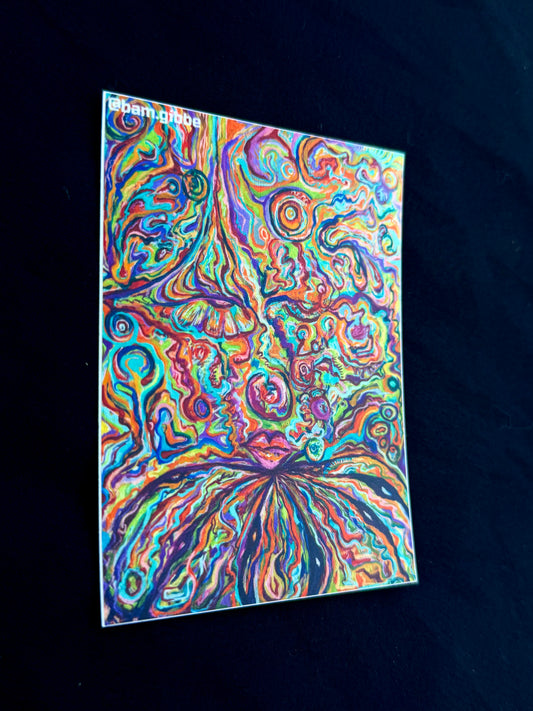 Clown of eyes sticker