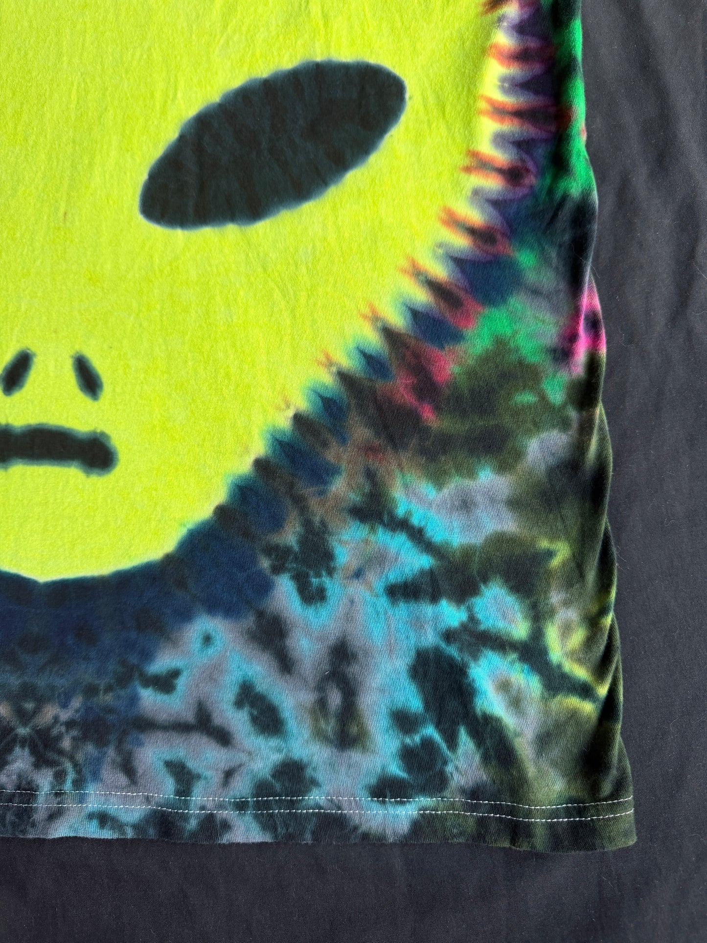 Alien + UFO tie dyed t-shirt
