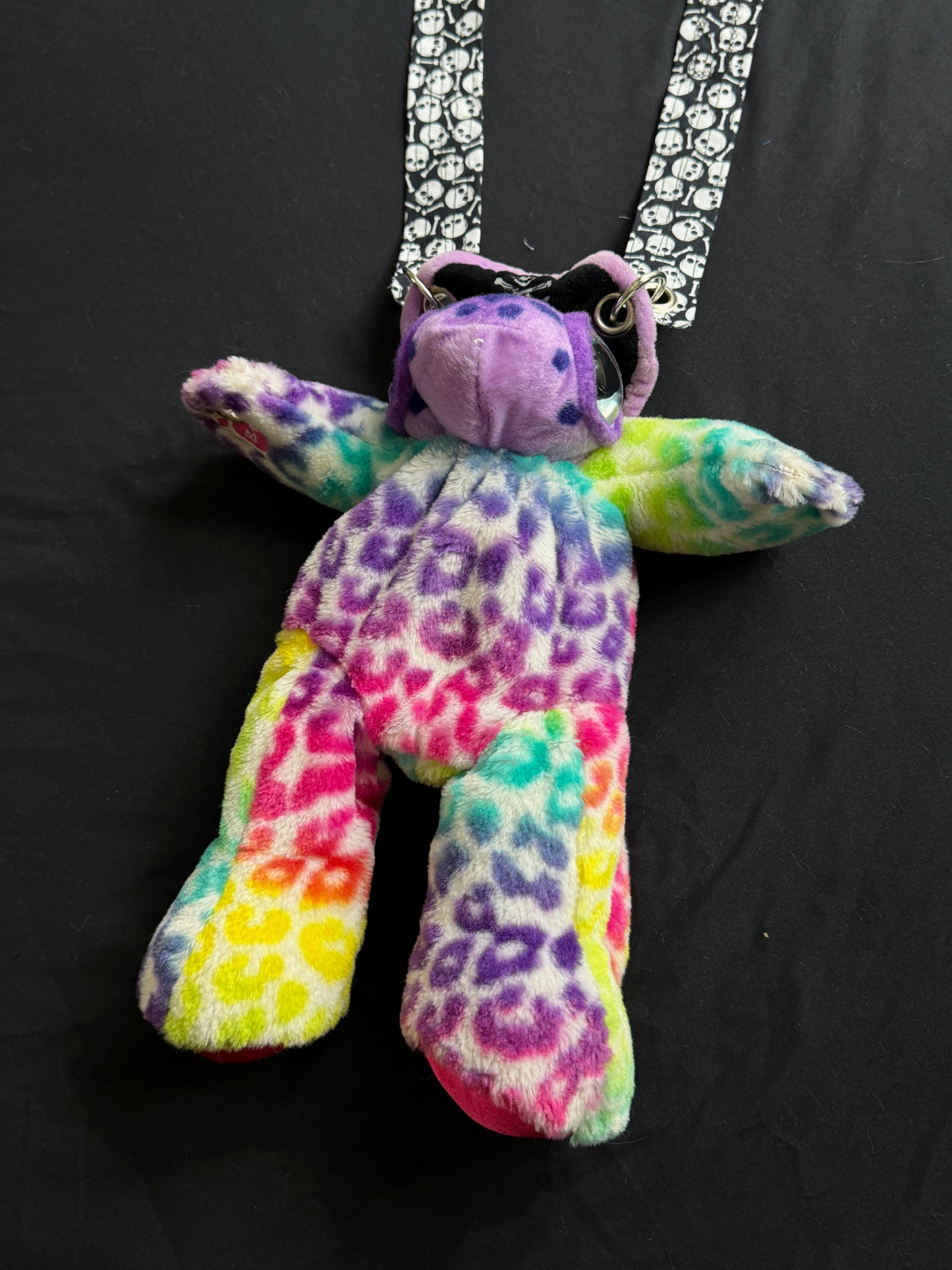 Pirate turtle + rainbow leopard hybrid side bag