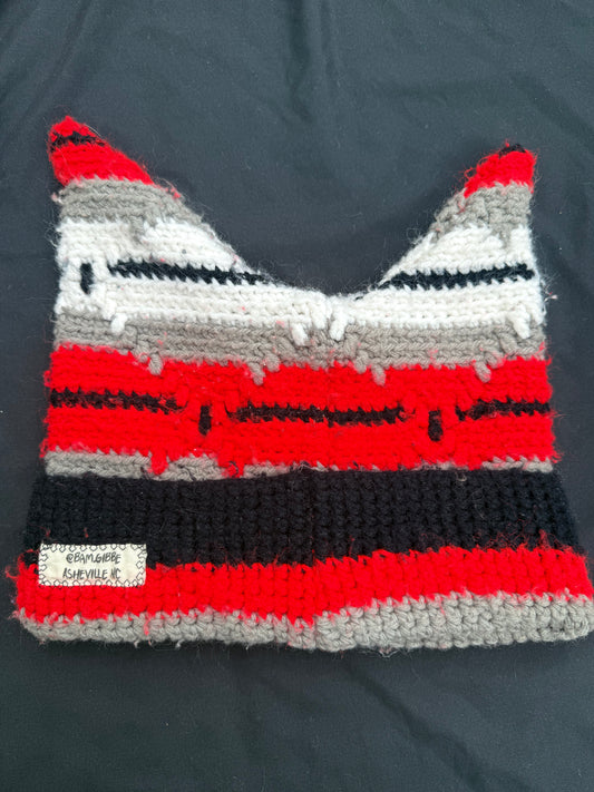 Crochet shape patch hat