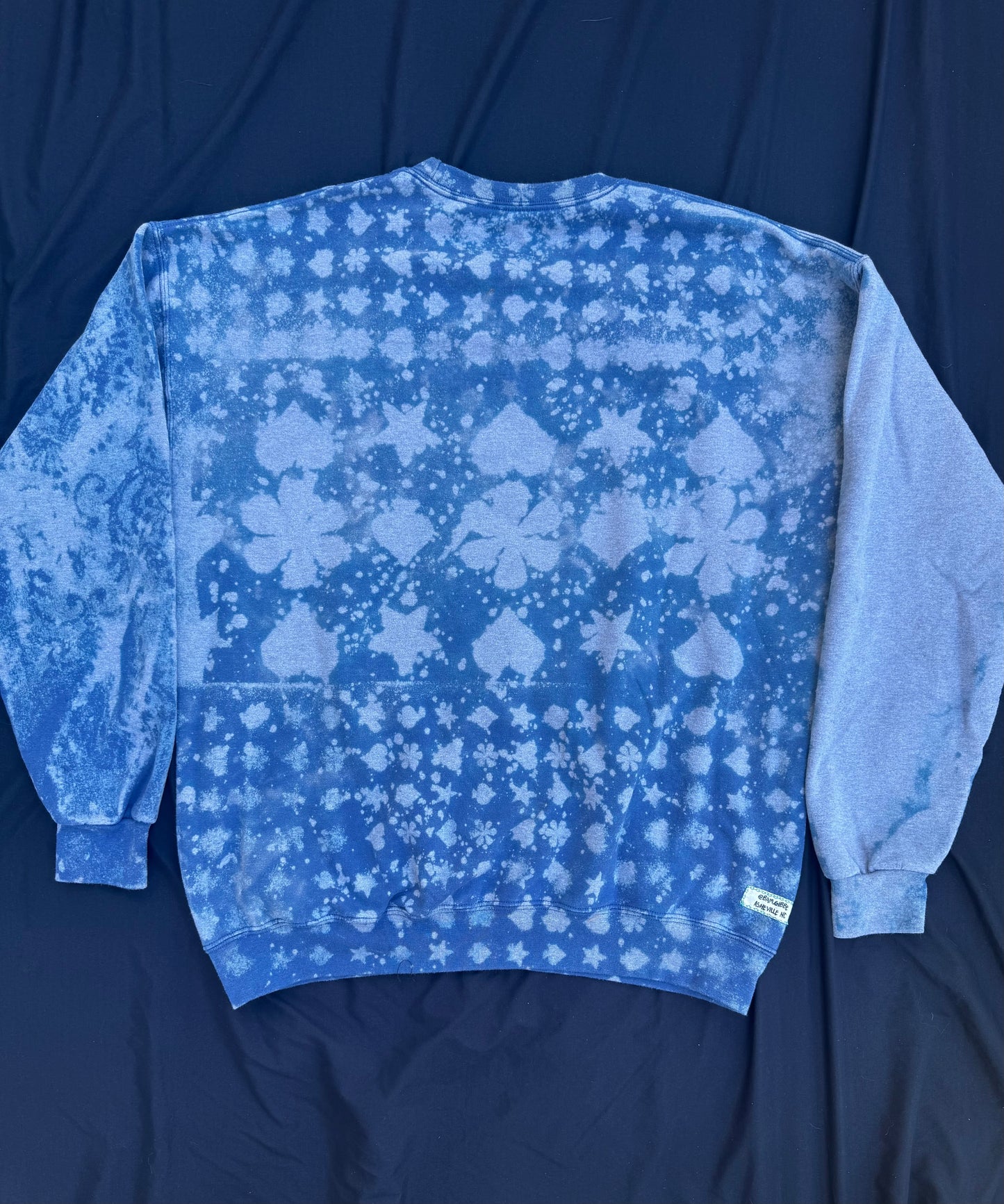 Billy goat scrap patch bleached sweatshirt