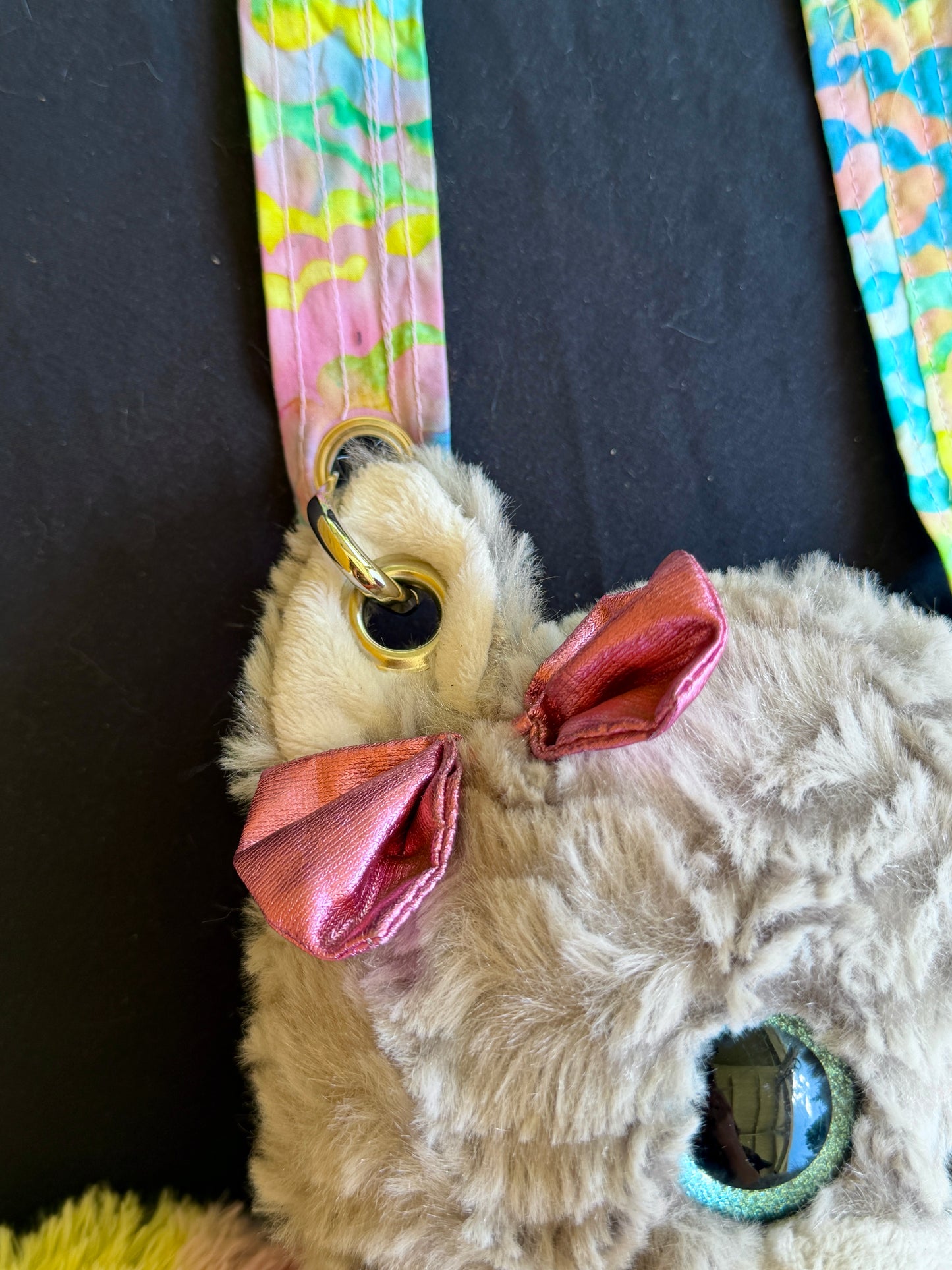 Cat + llama hybrid side bag