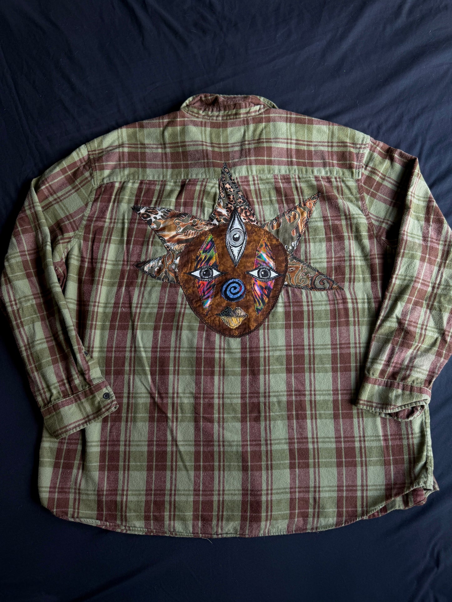 Clown + mushroom + shape flannel