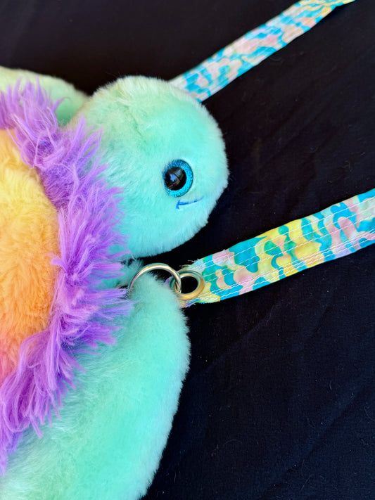 Fluffy turtle side bag
