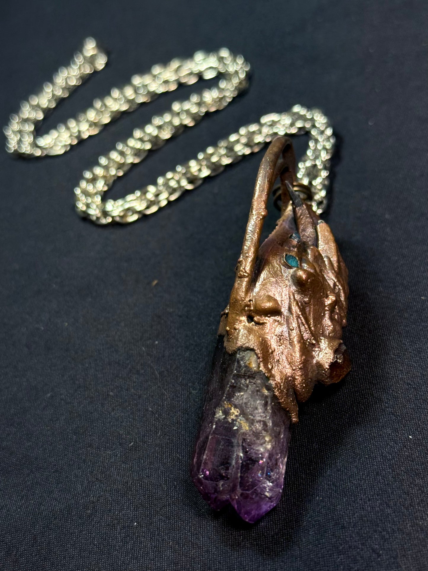 Amethyst warrior amulet