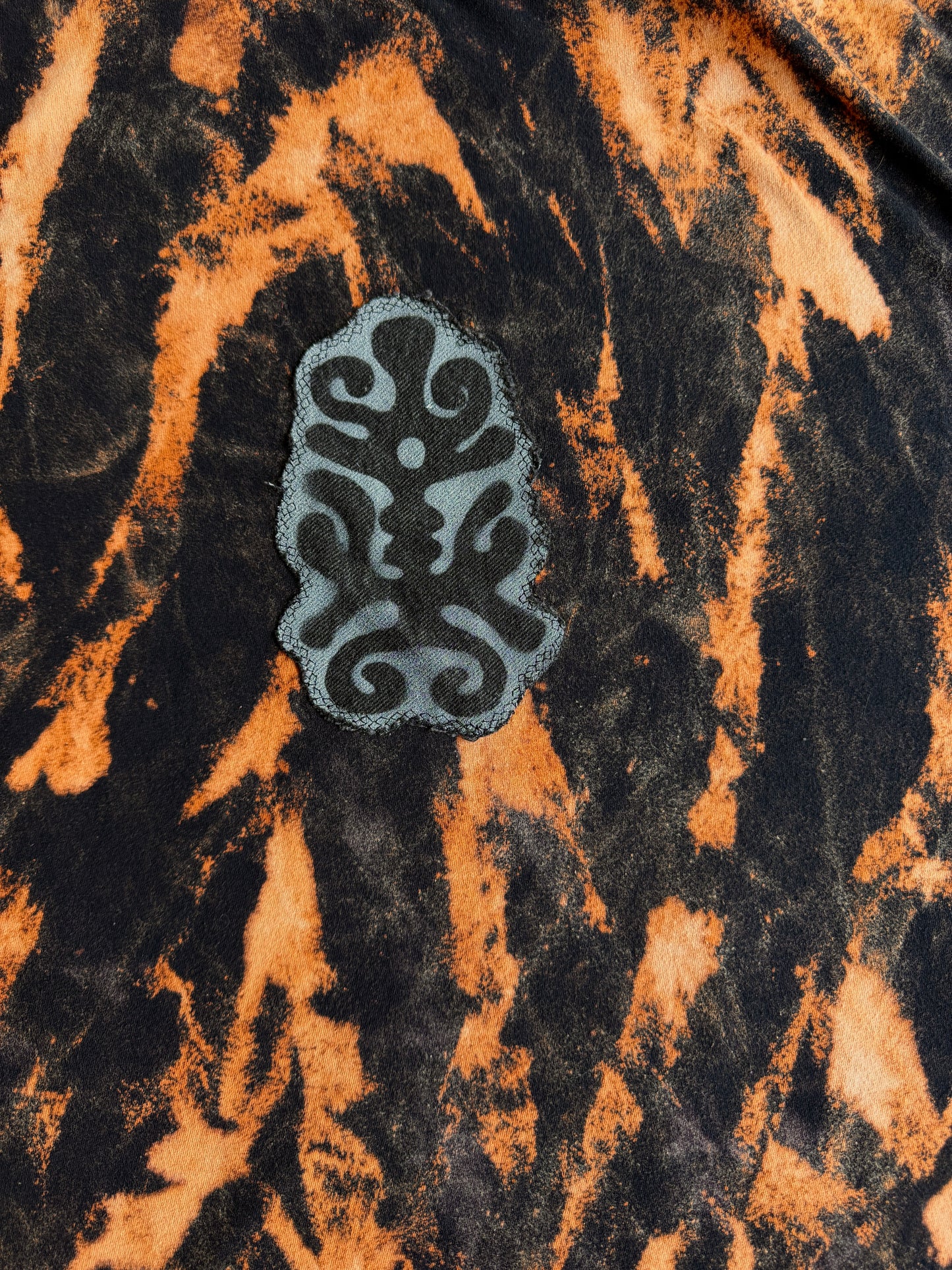 Moon goddess bleach dyed t-shirt