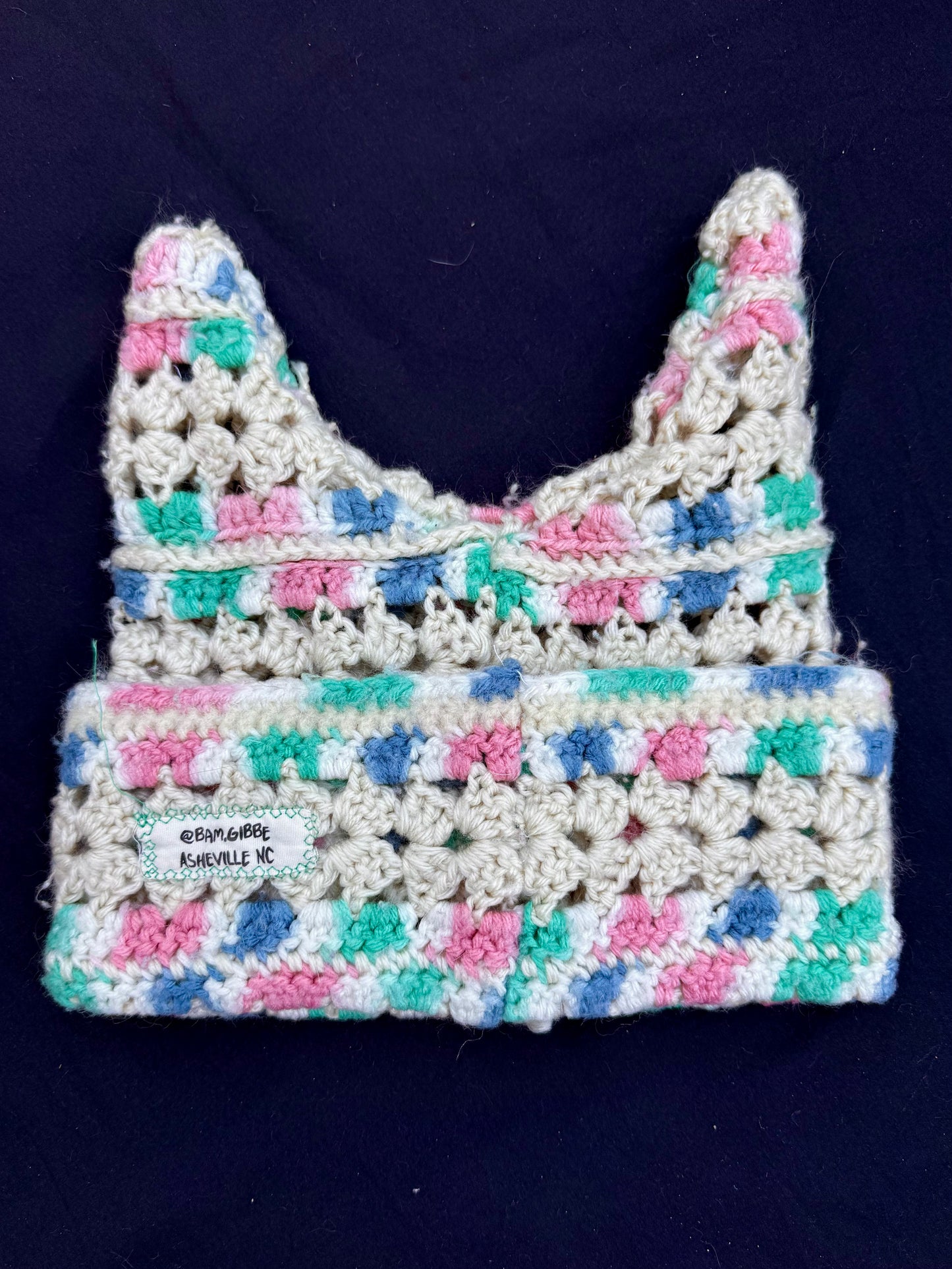 Crochet shape patch hat