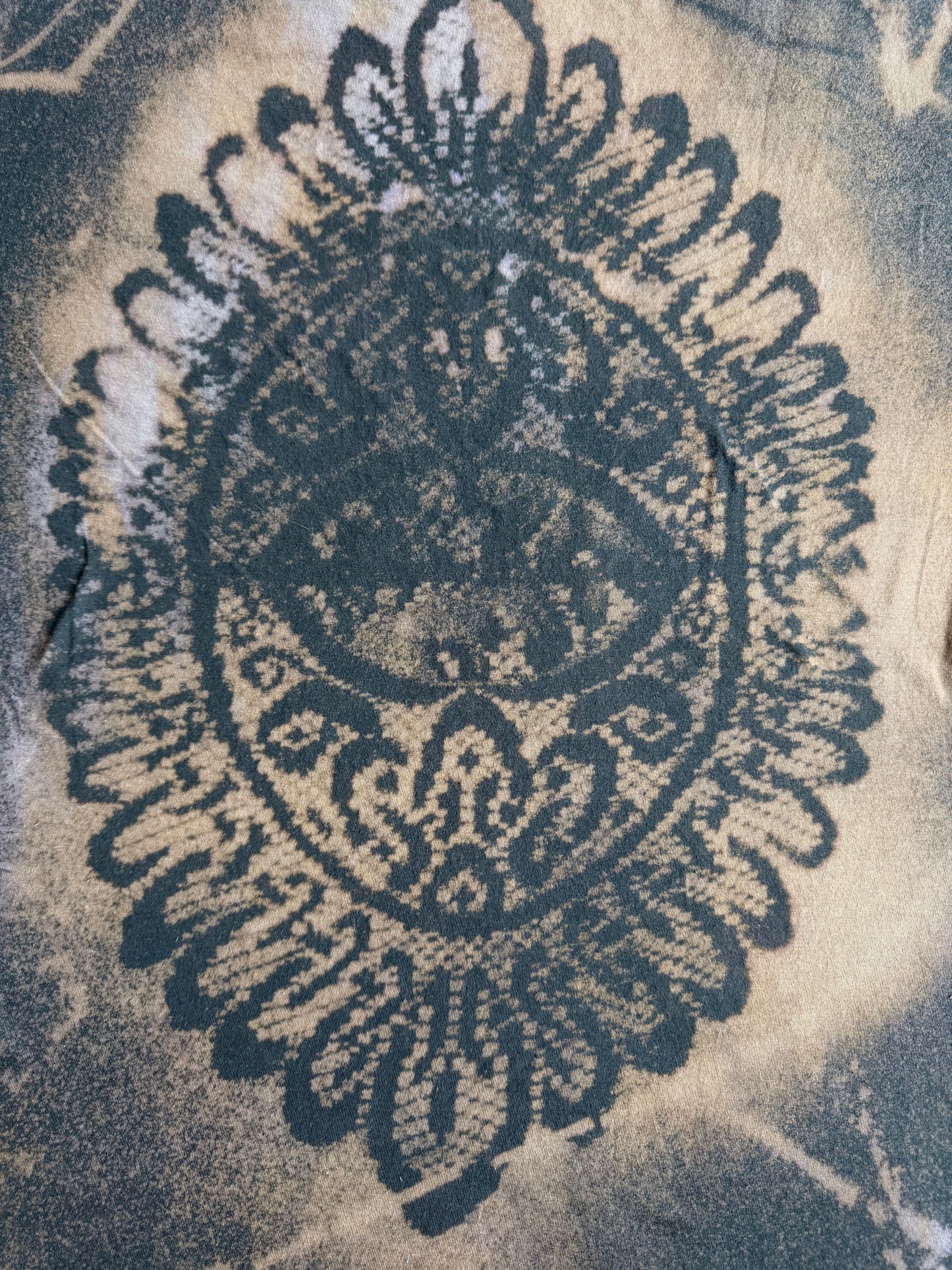 Butterfly bleach dyed t-shirt