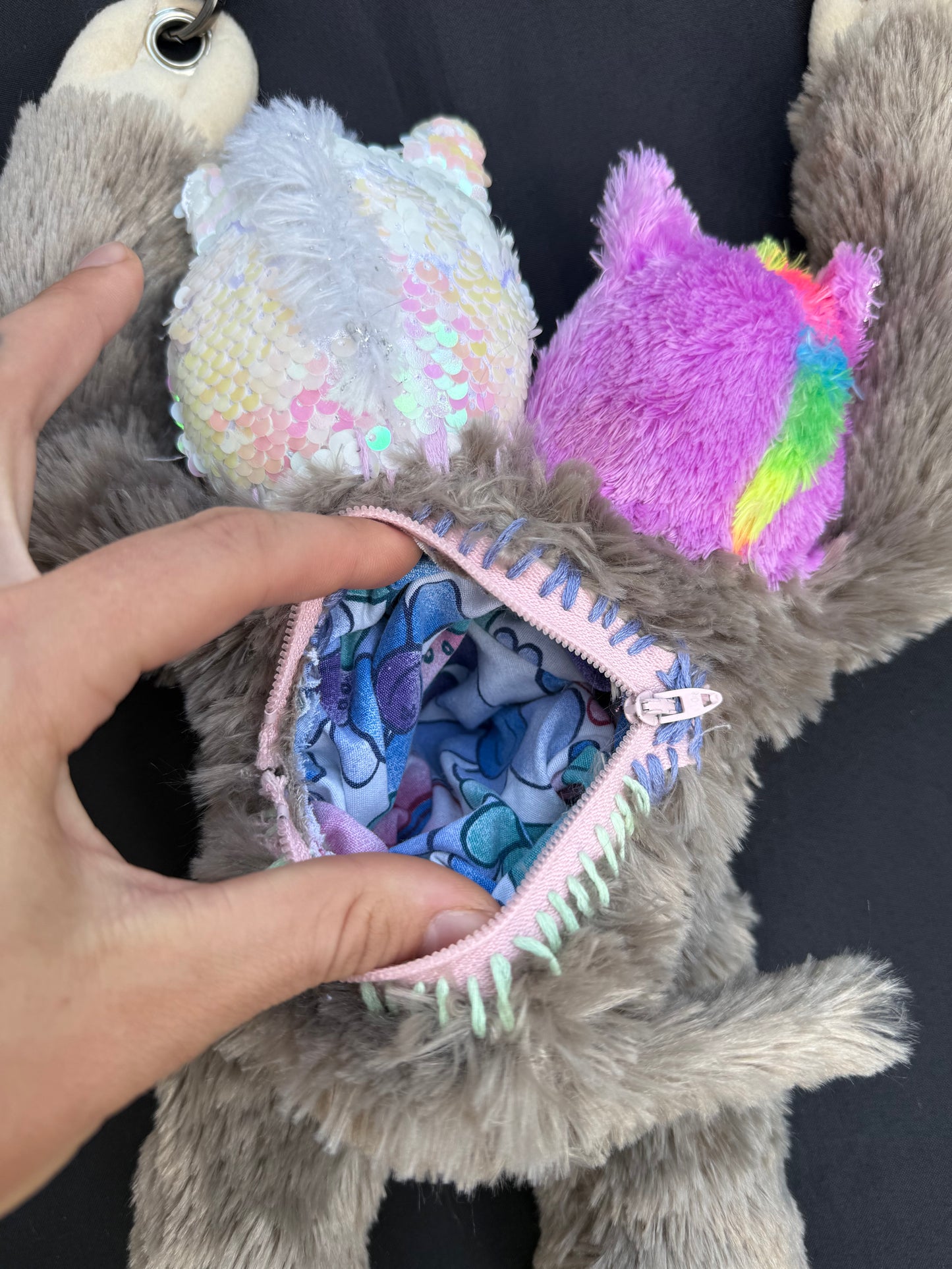 Two headed unicorn hybrid side bag