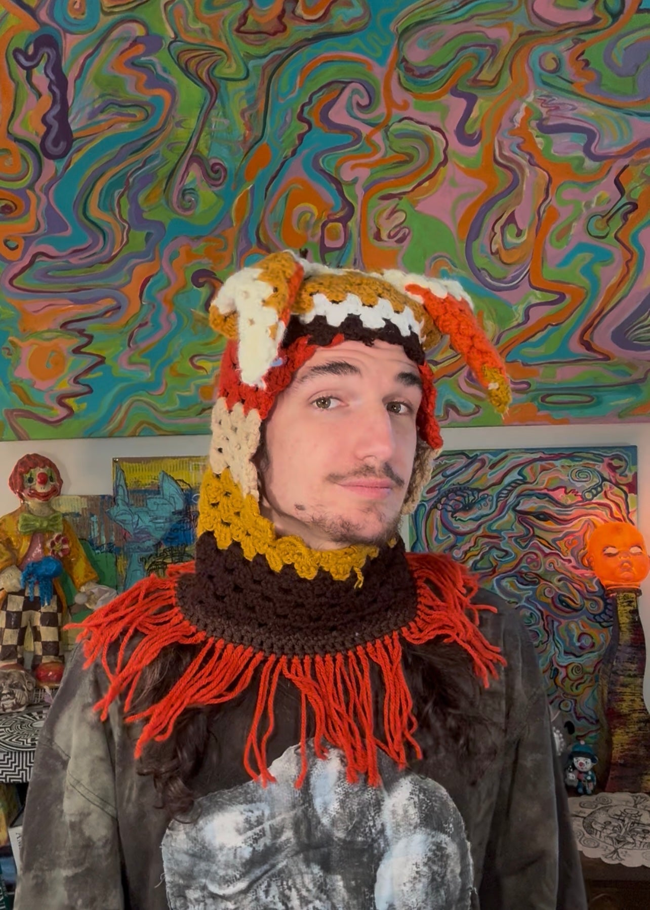 Crochet mask