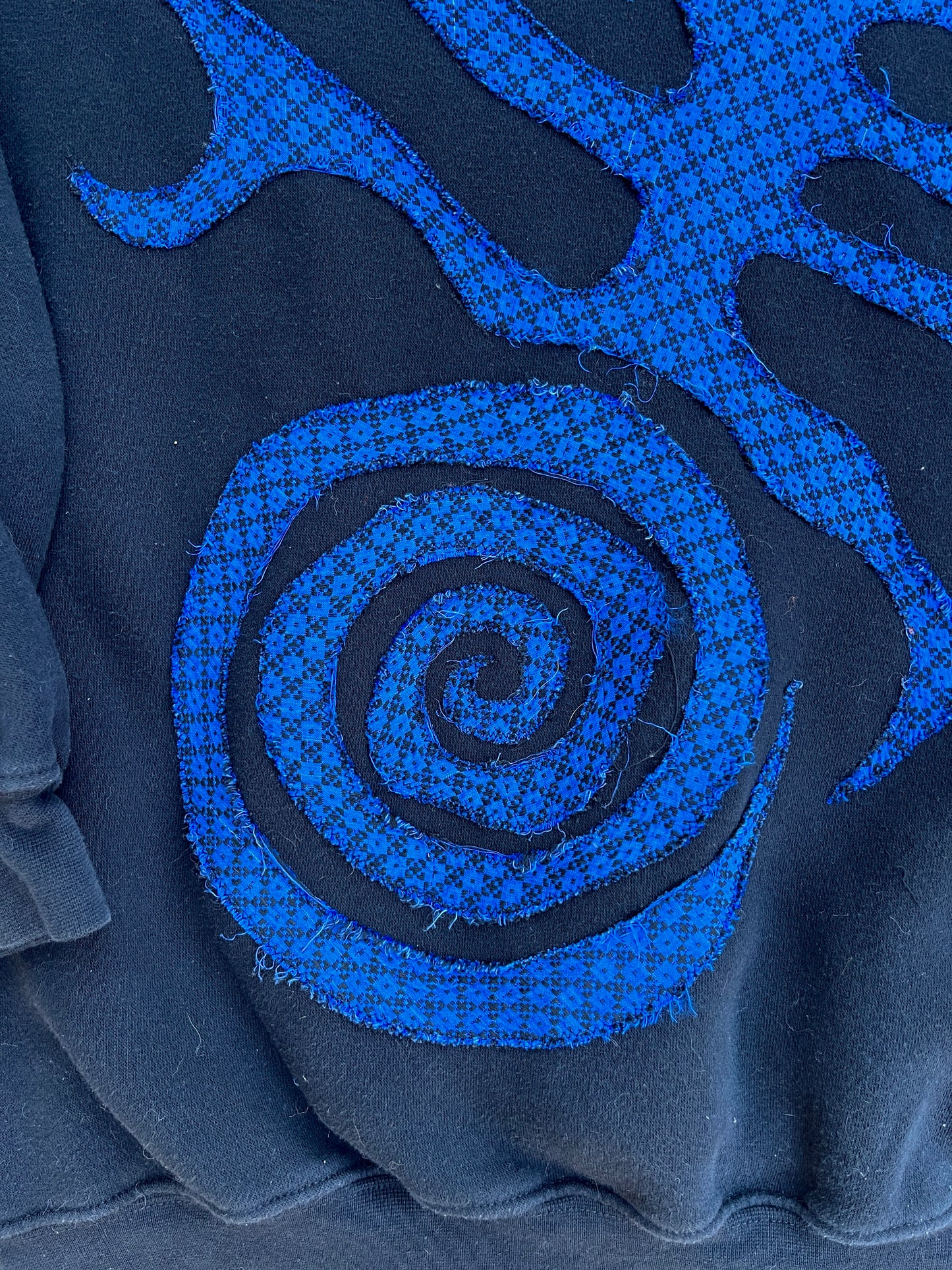 Clown & sigil patch hoodie